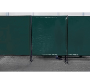 TransEco ochranná zástěna 1450 V, tmavě zelená 1450 × 1870 mm