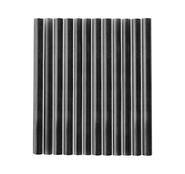 tyčinky tavné, černá barva, pr.7,2x100mm, 12ks