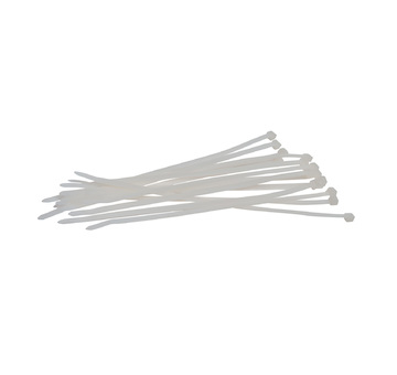 Vázací pásky 200x3,6mm, nylon, 50ks bílá (23854)