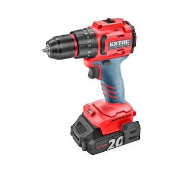 vrtací šroubovák aku s příklepem SHARE20V, BRUSHLESS, 2Ah