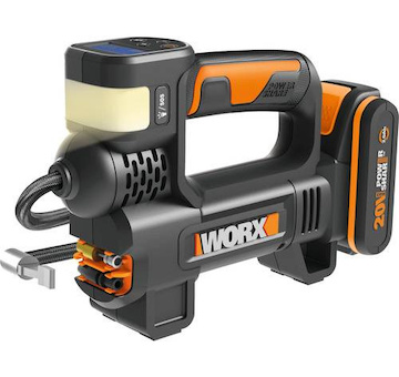 WX092 - Aku kompresor se svítilnou 20V, 1x 2.0Ah - Powershare