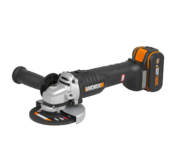 WX812 - Aku úhlová bruska 20V, 1x4.0Ah - Powershare