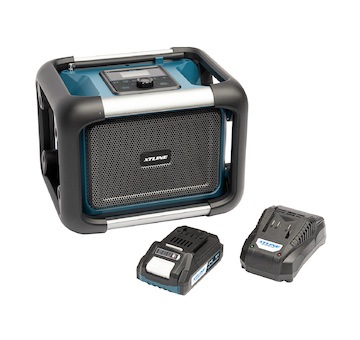 XTLINE Aku rádio 18 V + baterie 2.0 Ah + nabíječka 2.4 A