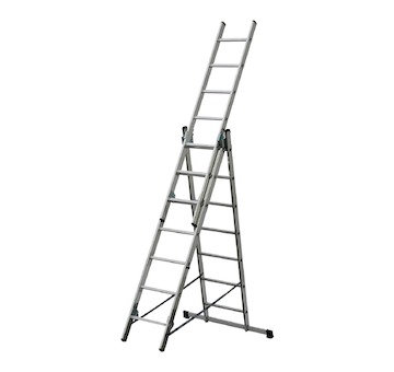 Žebřík 3x7 trojdílný hliníkový