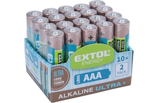 baterie alkalické, 20ks, 1,5V AAA (LR03)