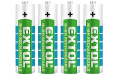 Baterie nabíjecí, 4ks, AA (HR6), 1,2V, 2400mAh, NiMh
