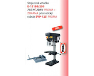 E-1516B/230 - Stojanová vrtačka + svěrák SVP-125