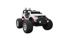Elektrické autíčko Aku FORD RANGER MONSTER TRUCK WHITE