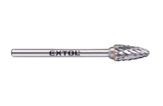 fréza karbidová, kulatý oblouk, ⌀6x13mm, ⌀stopky 3mm, sek střední (double-cut)