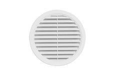 HACO Mřížka větrací bílá kruhová se síťovinou | 125 mm
