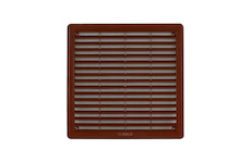 HACO Mřížka větrací hnědá se síťovinou - krytka | 100x100 mm