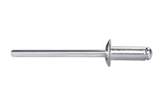 nýty trhací hliníkové sada 1000ks, O 4,0x9,6mm plochá hlava