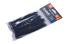 pásky stahovací černé, 100x2,5mm, 100ks, nylon