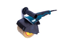 Satinační válcová bruska 1300W + ocelový kartáč válec 120x100x0,3mm