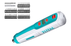 Šrouborák AKU mini, 4V, USB nabíjení, se sadou bitů