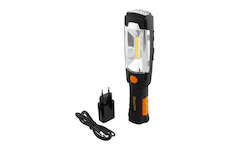 Svítilna pracovní 10COB-LED 3W + 6 LED otočná 360° aku článek 2000mAh