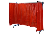 TransFlex ochranná zástěna, červená 3700 × 1950 mm