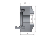 Univerzální sklíčidlo 4-čelisťové s centrickým upínáním ø 250 mm Camlock 6 