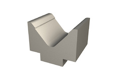V matrice 85° / V=63 mm / délka 200 mm