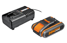 WA3601 - Akumulátor 20V, 2Ah + nabíječka 20V, 2A